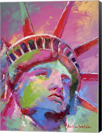 Framed Lady Liberty Print