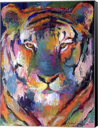 Framed Tiger 1 Print