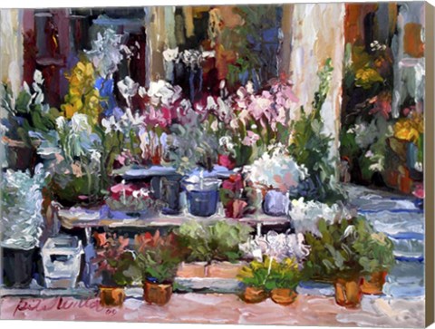 Framed Flower Stand Print