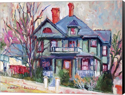 Framed Green House Print