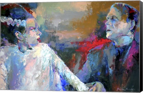 Framed Frankenstein and His Bride Print