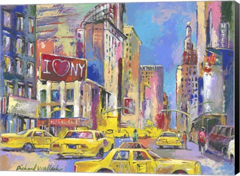 Framed New York Taxi Print