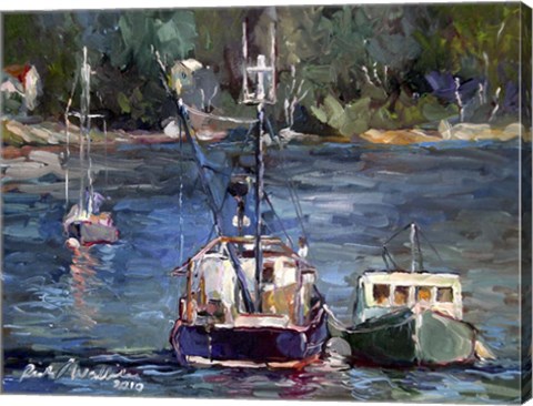 Framed Waiting to Ride Print