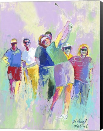 Framed Women&#39;s Golf Print