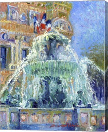 Framed Paris Las Vegas Print