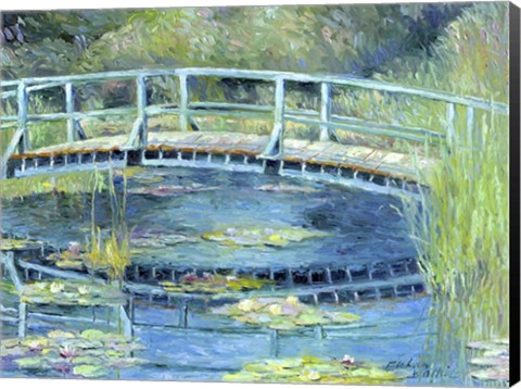 Framed Botanical Garden Lilies Print