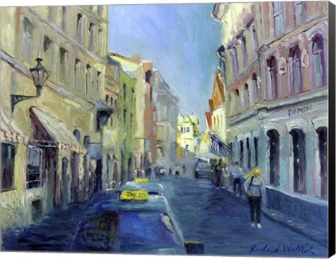 Framed Girl With Yellow Hair Print