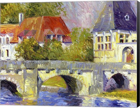 Framed Brantome Bridge Print