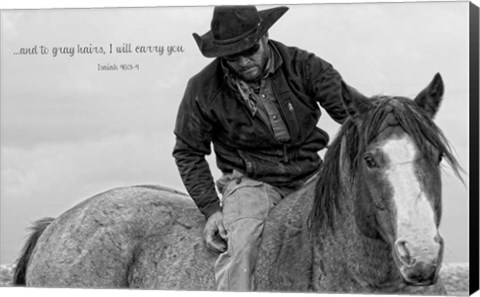 Framed I Will Carry You Print