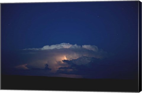 Framed Thunder Boomer &amp; Stars Over Wyoming Print