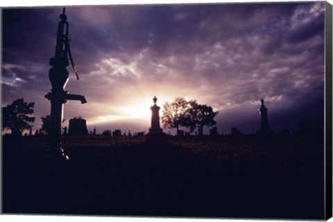 Framed Grafton Cemetery Print