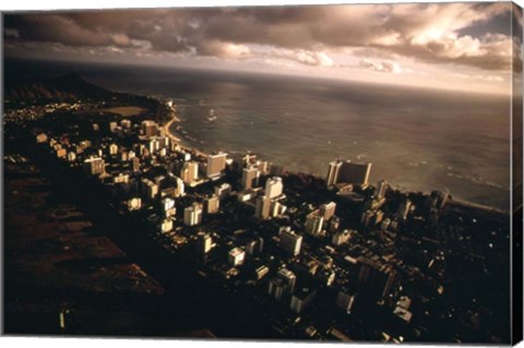 Framed Waikiki Beach Print
