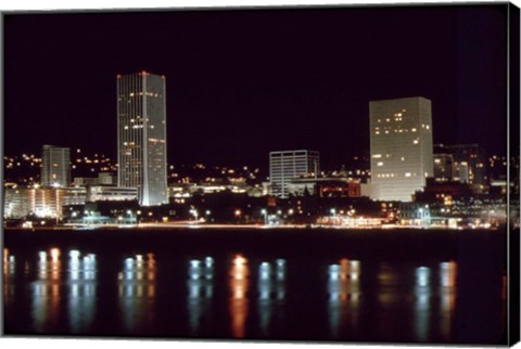 Framed Downtown Portland Print