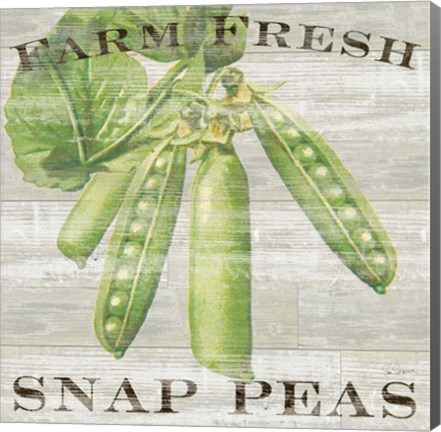 Framed Farm Fresh Peas Print