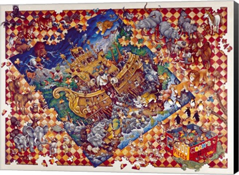 Framed Noah&#39;s Puzzlement Print