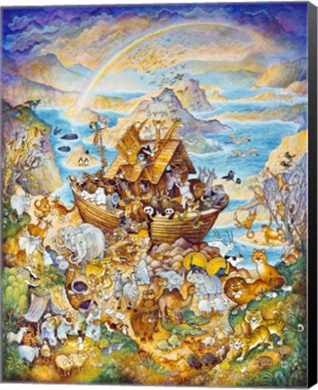 Framed Rainbow Ark Print