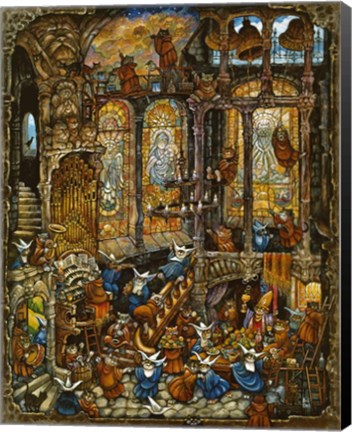 Framed Holy Cats 2 - Nuns Print