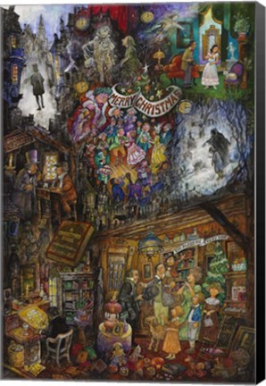 Framed Christmas Carol Print