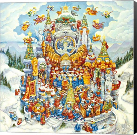 Framed Holy Cats Do Christmas Print