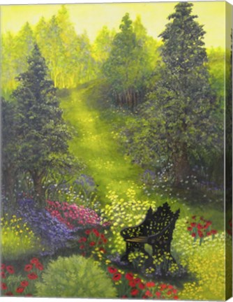Framed Peaceful Garden Print