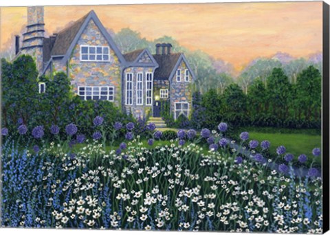 Framed English Cottage lg Print