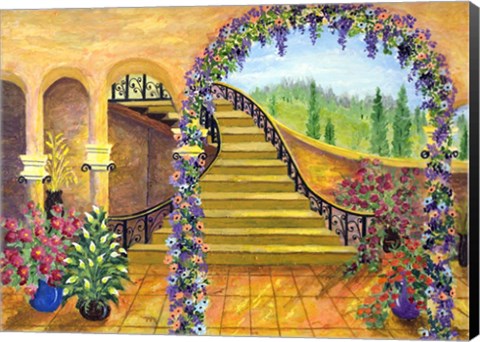 Framed Terrace Garden Print