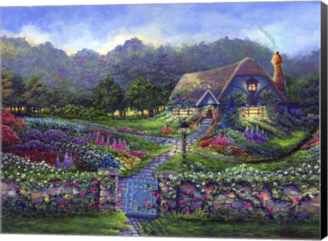 Framed Garden Gate Print