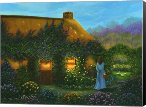 Framed Irish Cottage Print