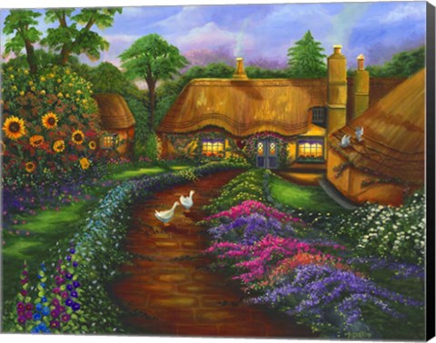 Framed Honeymoon Cottage Print
