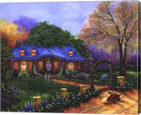 Framed Apple Cottage Print