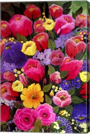 Framed Pink Spring Flowers Print