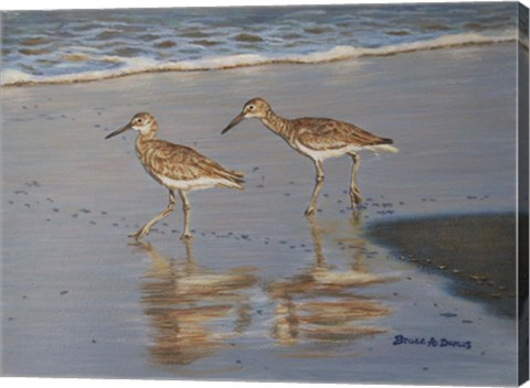 Framed Shore Walkers Print