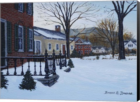 Framed Woodstock Village Print