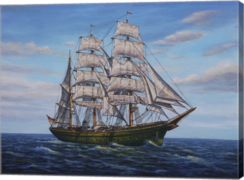 Framed Clipper Ship Print