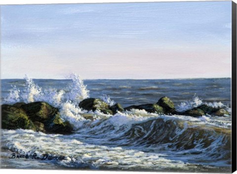 Framed Breaking Waves Print