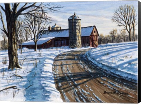 Framed Northwest Barn Print