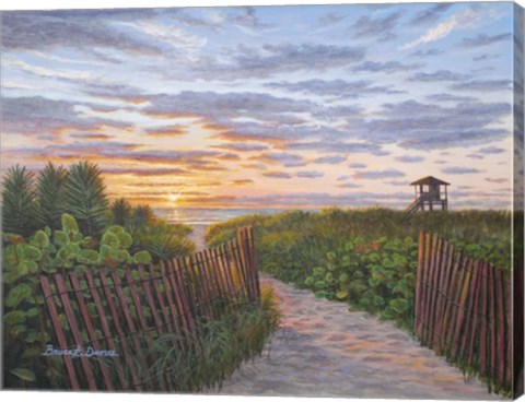 Framed Sunrise at Delray Beach Print