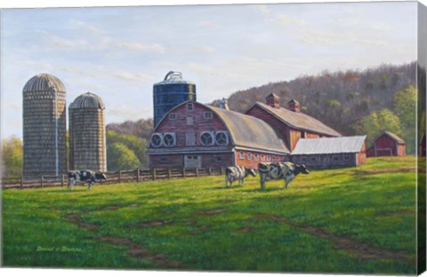 Framed Lone Pine Farm Print