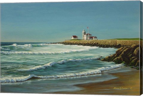 Framed Watch Hill Light Print