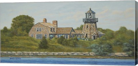 Framed Harbor Light View Print