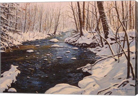 Framed Quinnipiac River Solitude Print