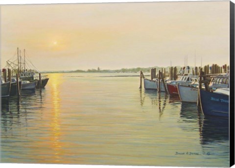 Framed Point Judith Harbor Print