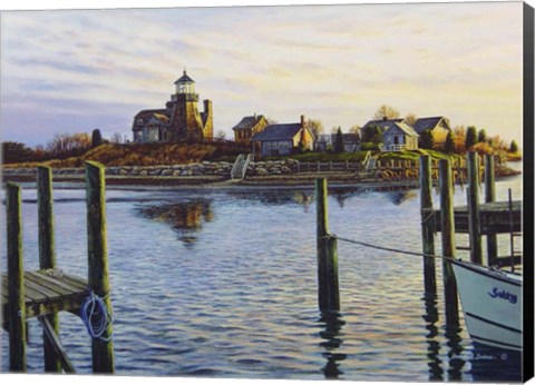 Framed Snug Harbor Light Print