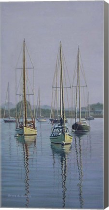 Framed Stonington Sail Boats Print