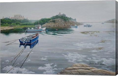 Framed Misty Waters Print