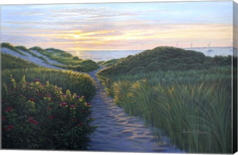 Framed Through The Dunes Print