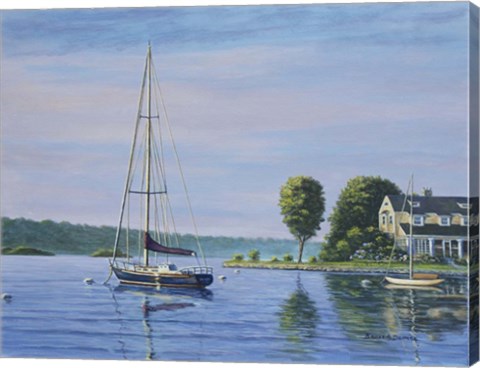 Framed Watch Hill Harbor Print