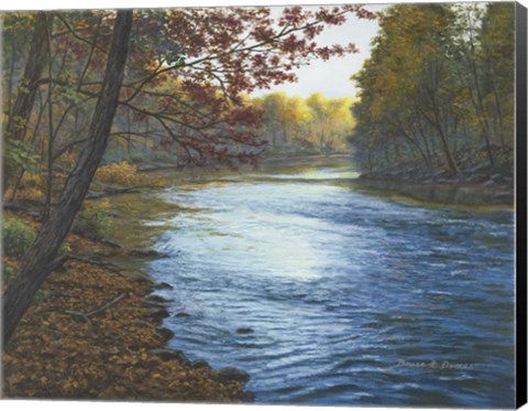 Framed Autumn River Print