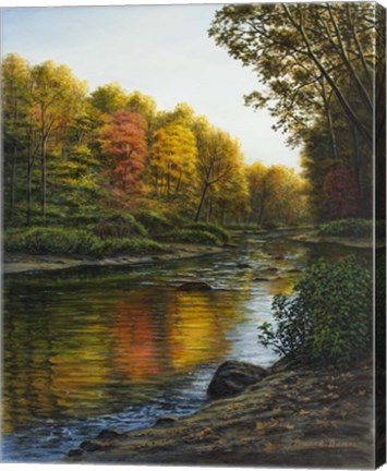 Framed River Of Gold Print