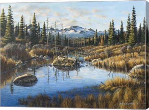 Framed Mountain Vista Print